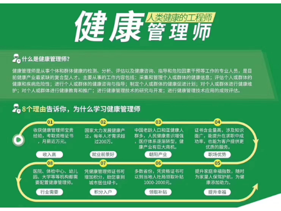 学习健康管理师要求,健康管理师