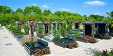 有花坛葬的公墓咨询 上海瀛新园陵园供应